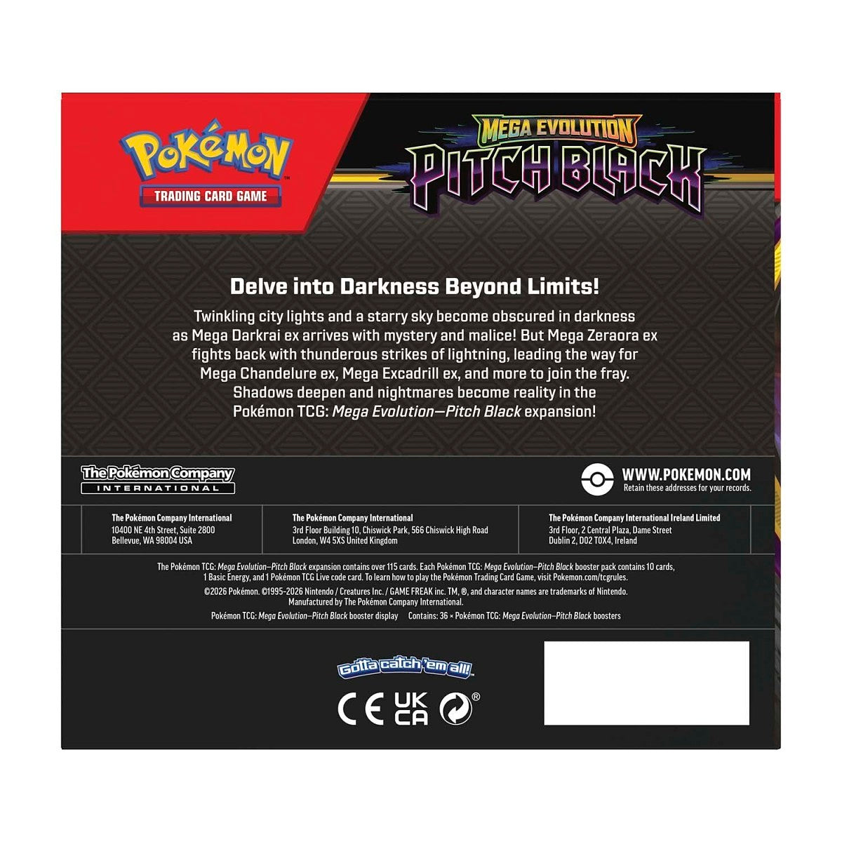 Pokémon TCG: Pitch Black Booster Box