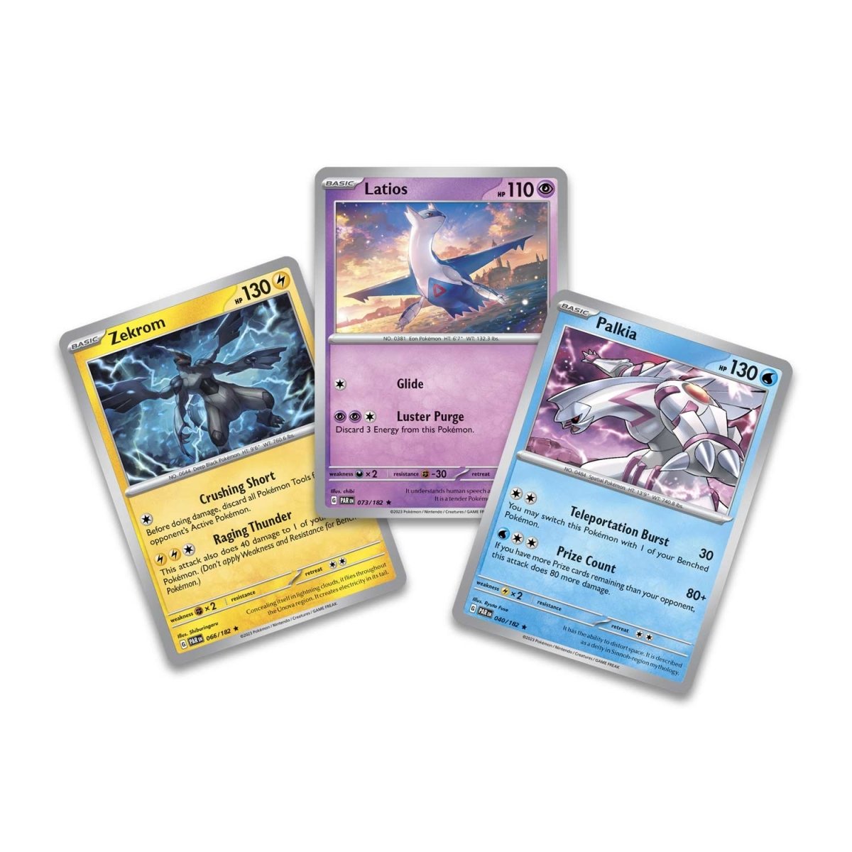 Pokémon TCG: Latios, Zekrom & Palkia Cards with 2 Booster Packs & Coin